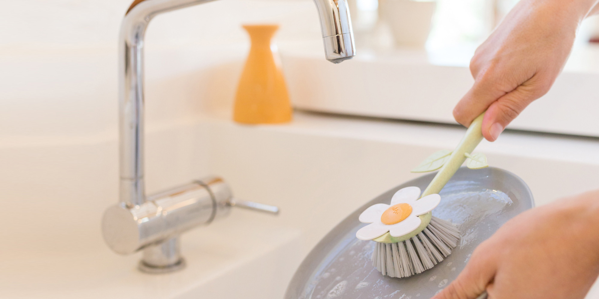 フローガニック ベース付ディッシュブラシ 