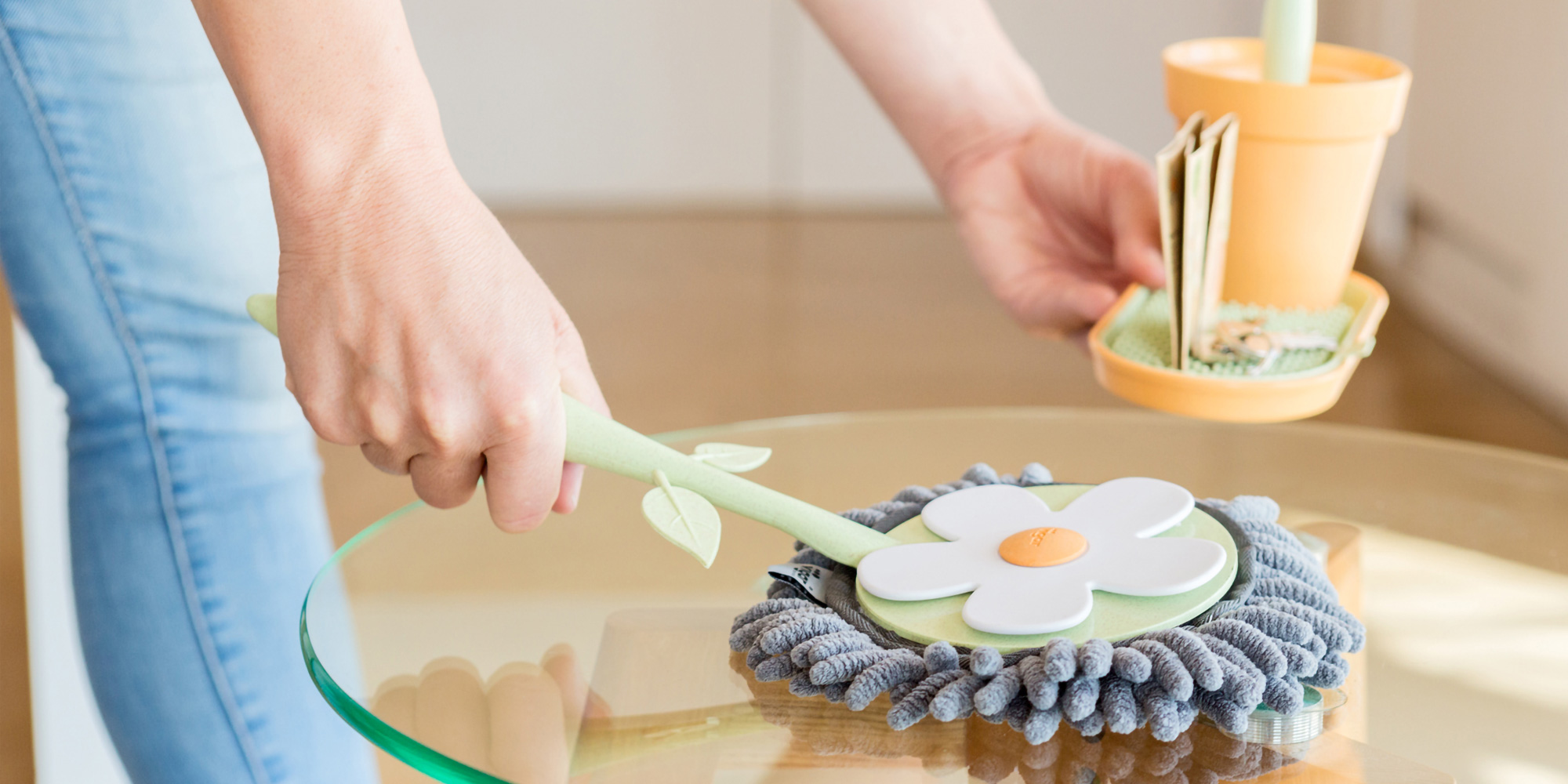 フローガニック ラウンド マイクロファイバー ダスター