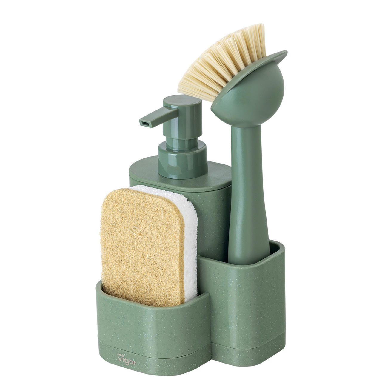 ３シンクキャディセット、グリーンモットル